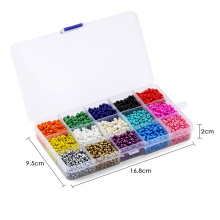 Popular Bracelet Glass Plastic Millet Loose Transparent Cream Solid Seed beads Handmade Accessories Kits Kids DIY Beads